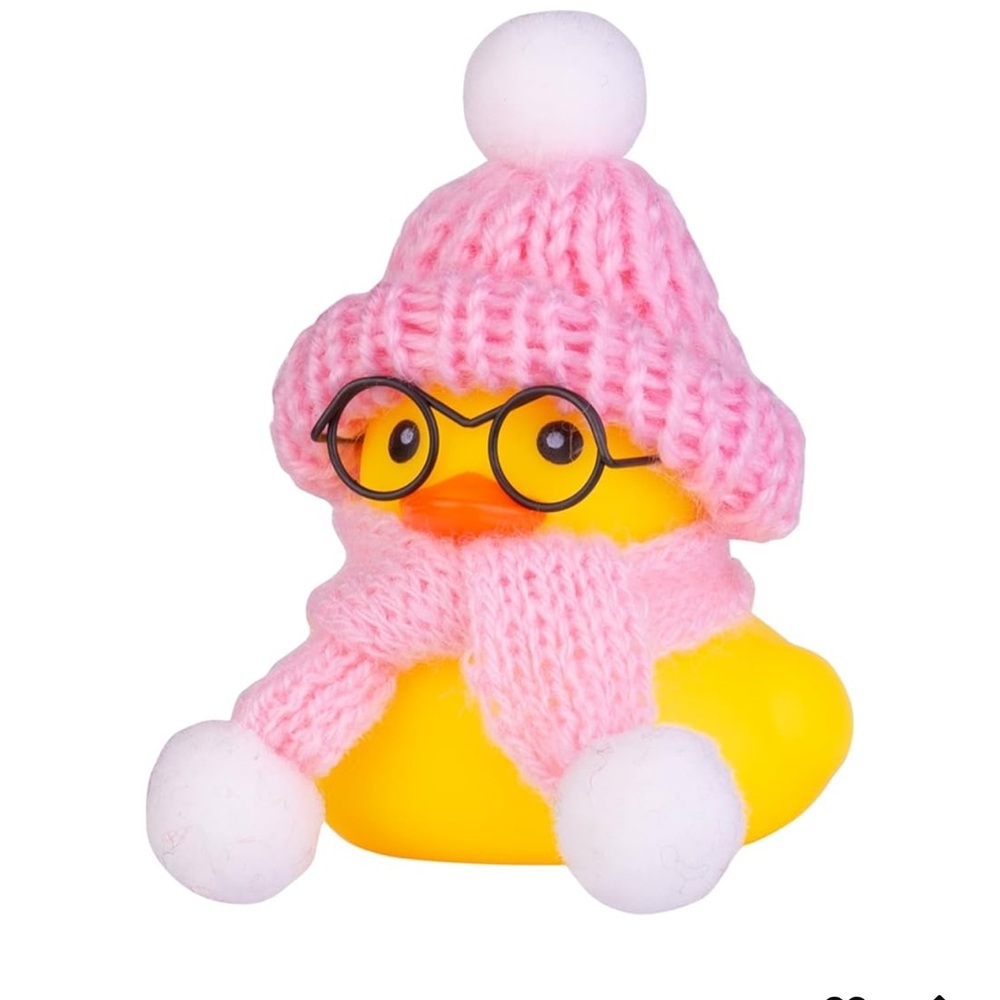🆕 Rubber Duck Ornament Winter Duck Car Dashboard